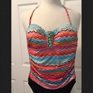 La Blanca Swimsuit Bathing Size 4 Removable Strap